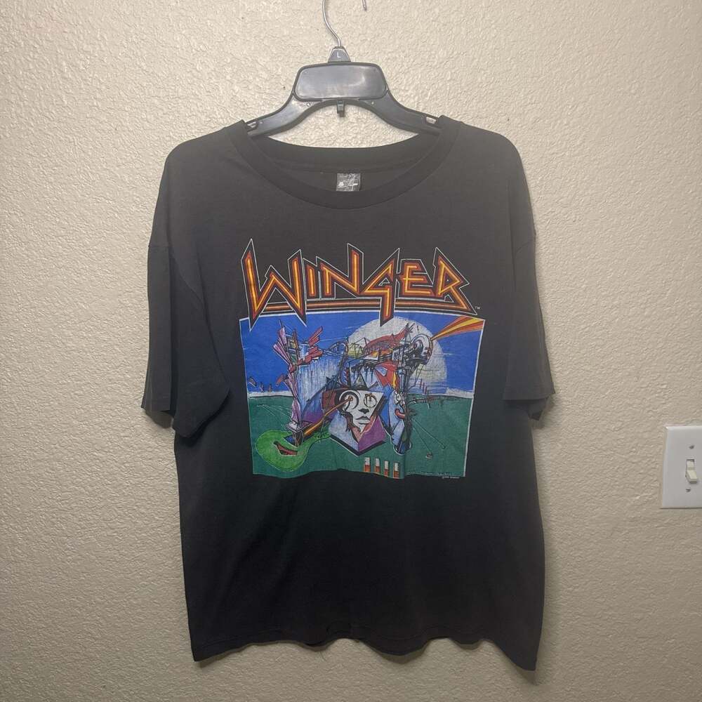 Rare Vintage Winger Too Tuff To Tame 1988-89 Tour T Shirt. Size XL